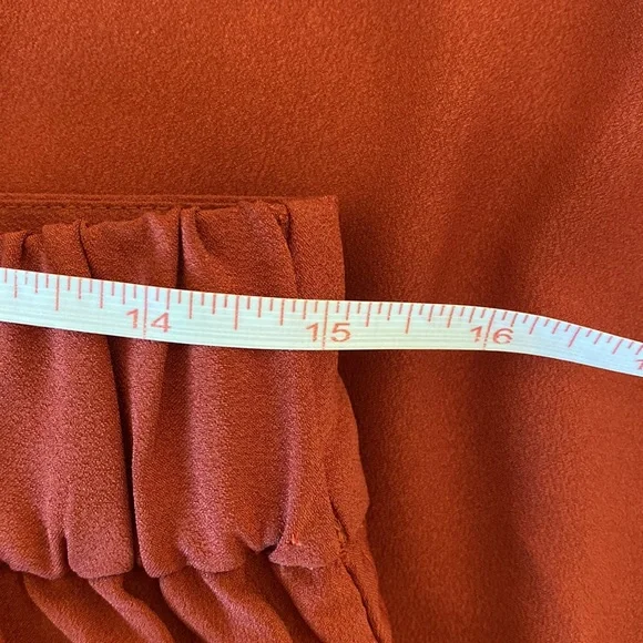 Burnt Orange Wide Leg Pants - Picture 5 of 7